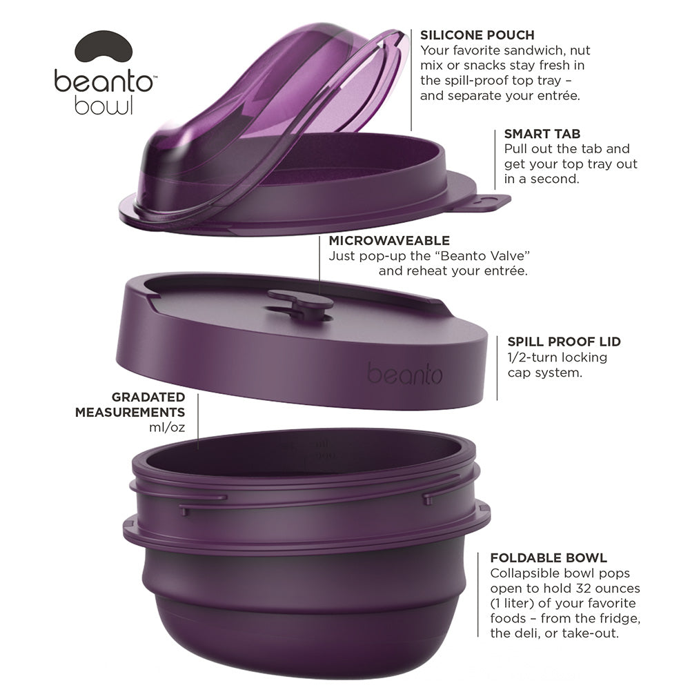 Beanto Bowl 1.35L - Eggplant