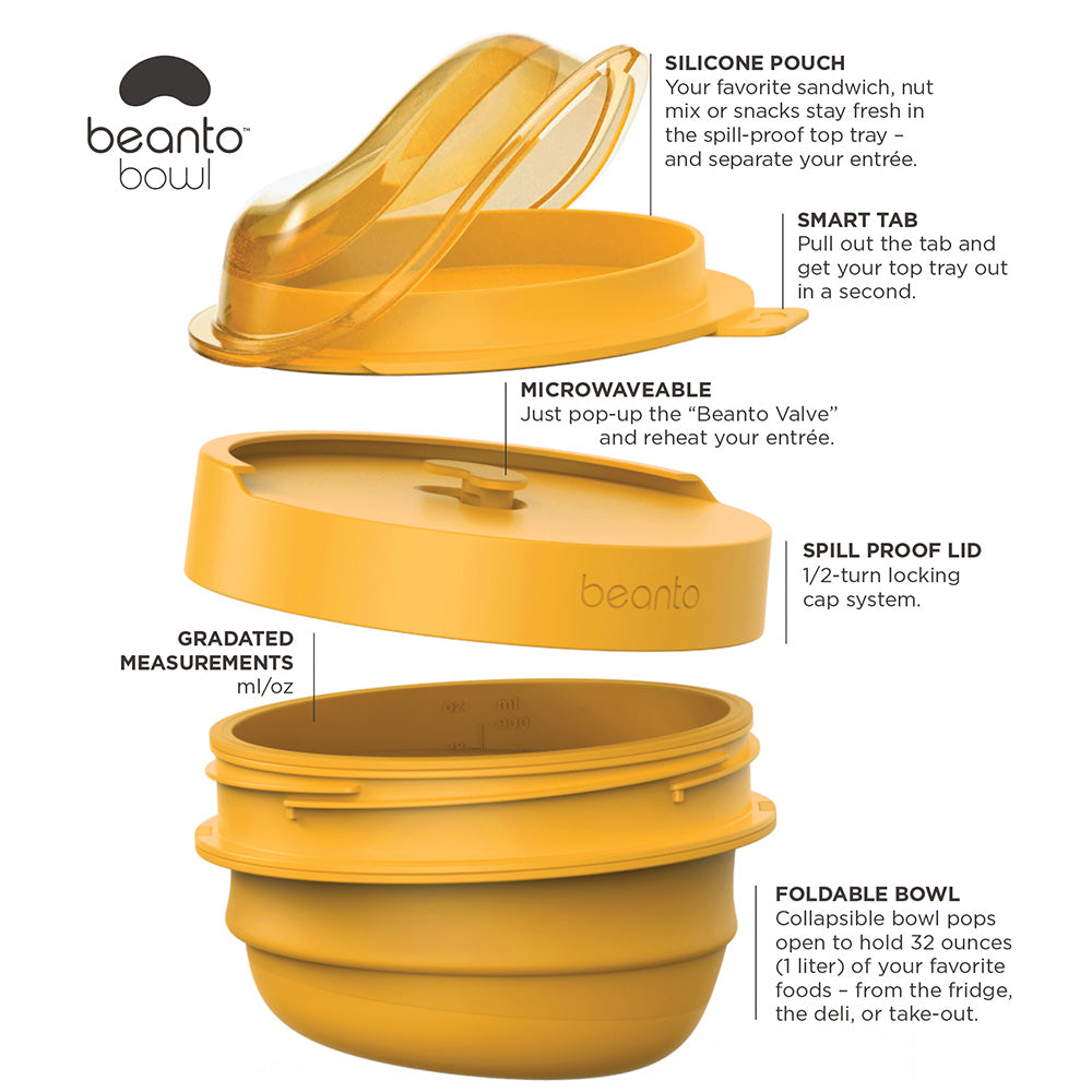 Beanto Bowl 1.35L - Sunshine Yellow