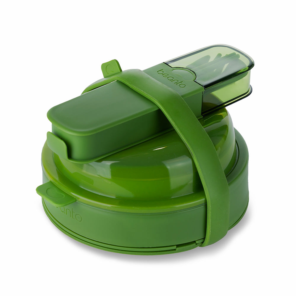 The Combo 1.35L Bowl + Cutlery Set - Forest Green